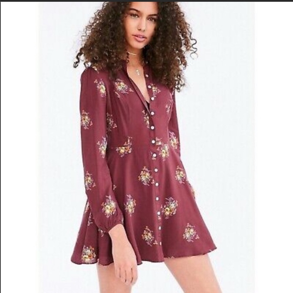 Long sleeved dress. Urban outfitters.